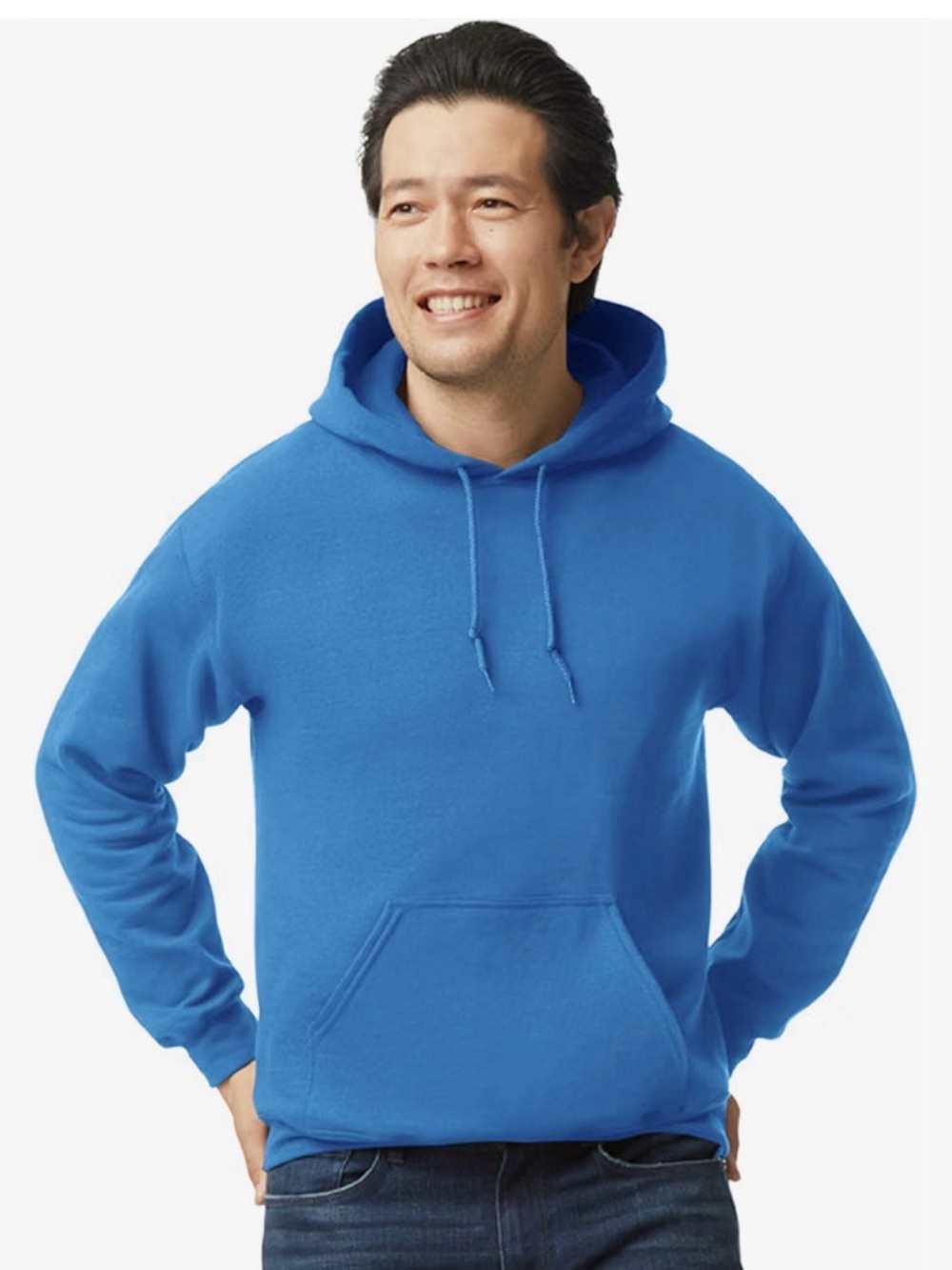 Men's / Uni-sex Pullover Royal Blue Hoodie Sweatshirt